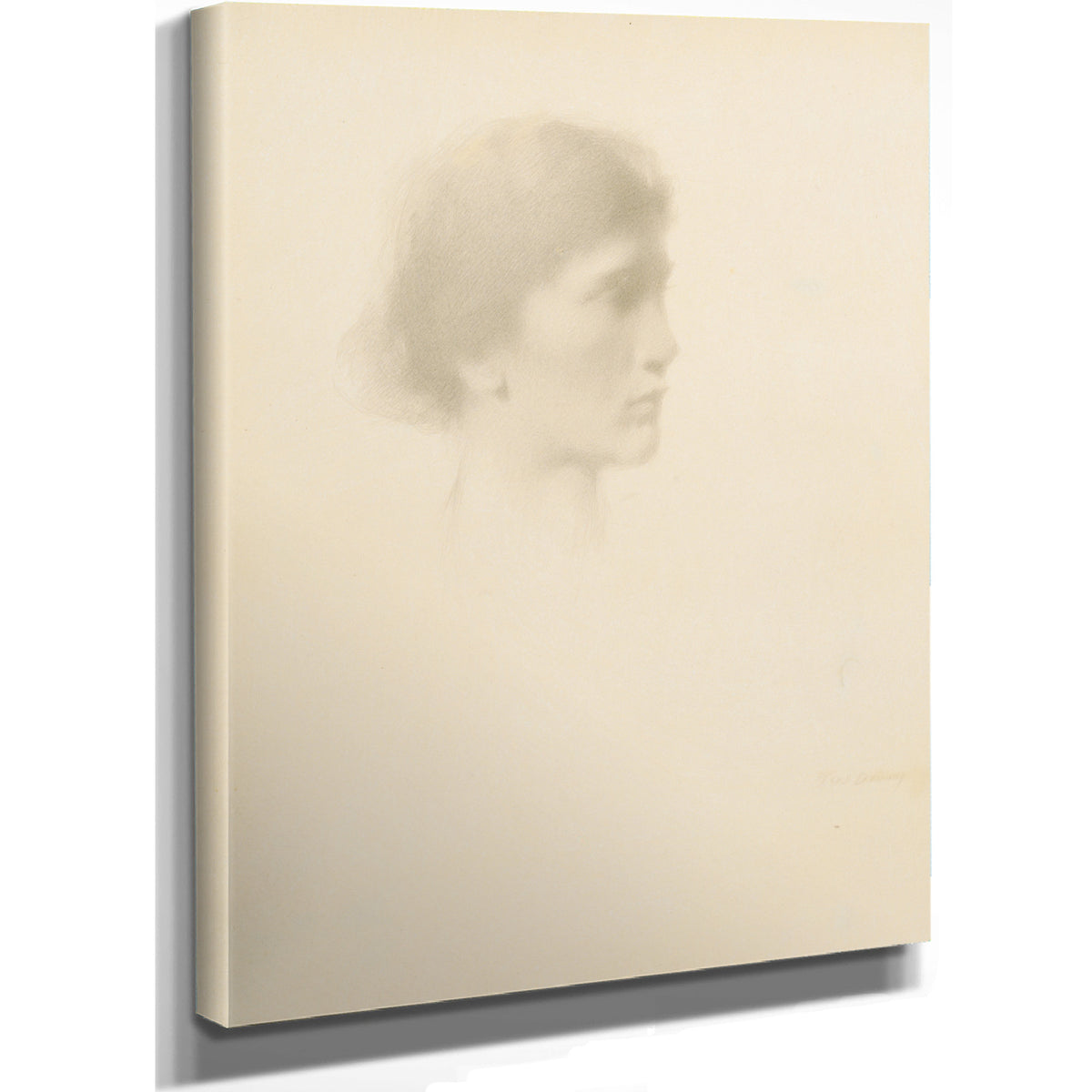 Head a Woman 1894 Or After By Thomas Wilmer Dewing