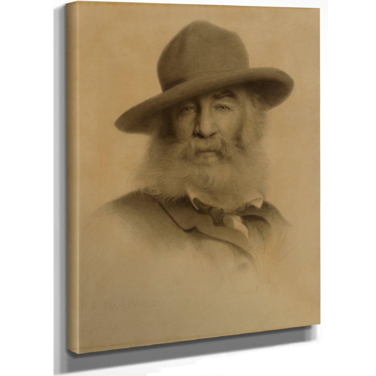 Walt Whitman 1875 By Thomas Wilmer Dewing