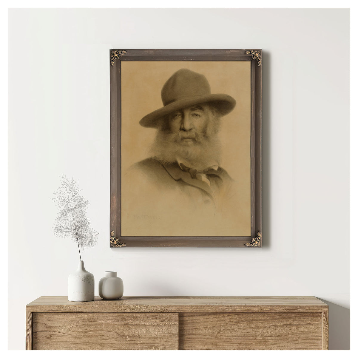 Walt Whitman 1875 By Thomas Wilmer Dewing