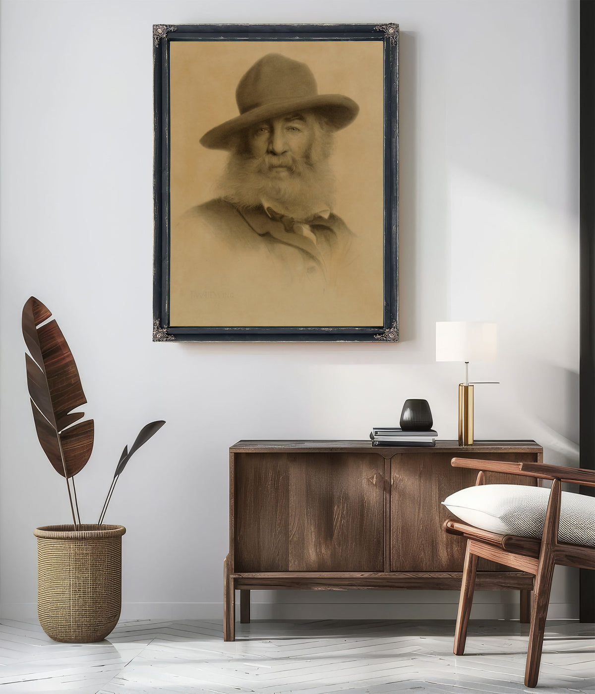 Walt Whitman 1875 By Thomas Wilmer Dewing
