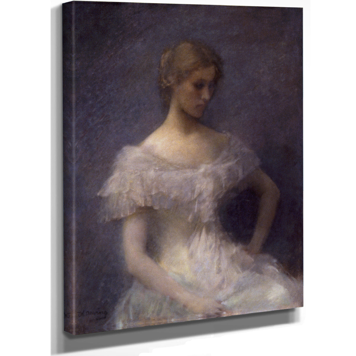Young Girl Seated 1896 By Thomas Wilmer Dewing