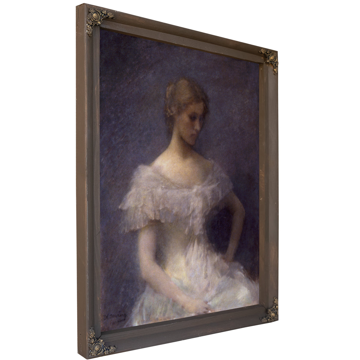 Young Girl Seated 1896 By Thomas Wilmer Dewing