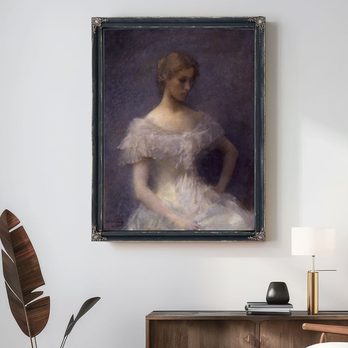 Young Girl Seated 1896 By Thomas Wilmer Dewing