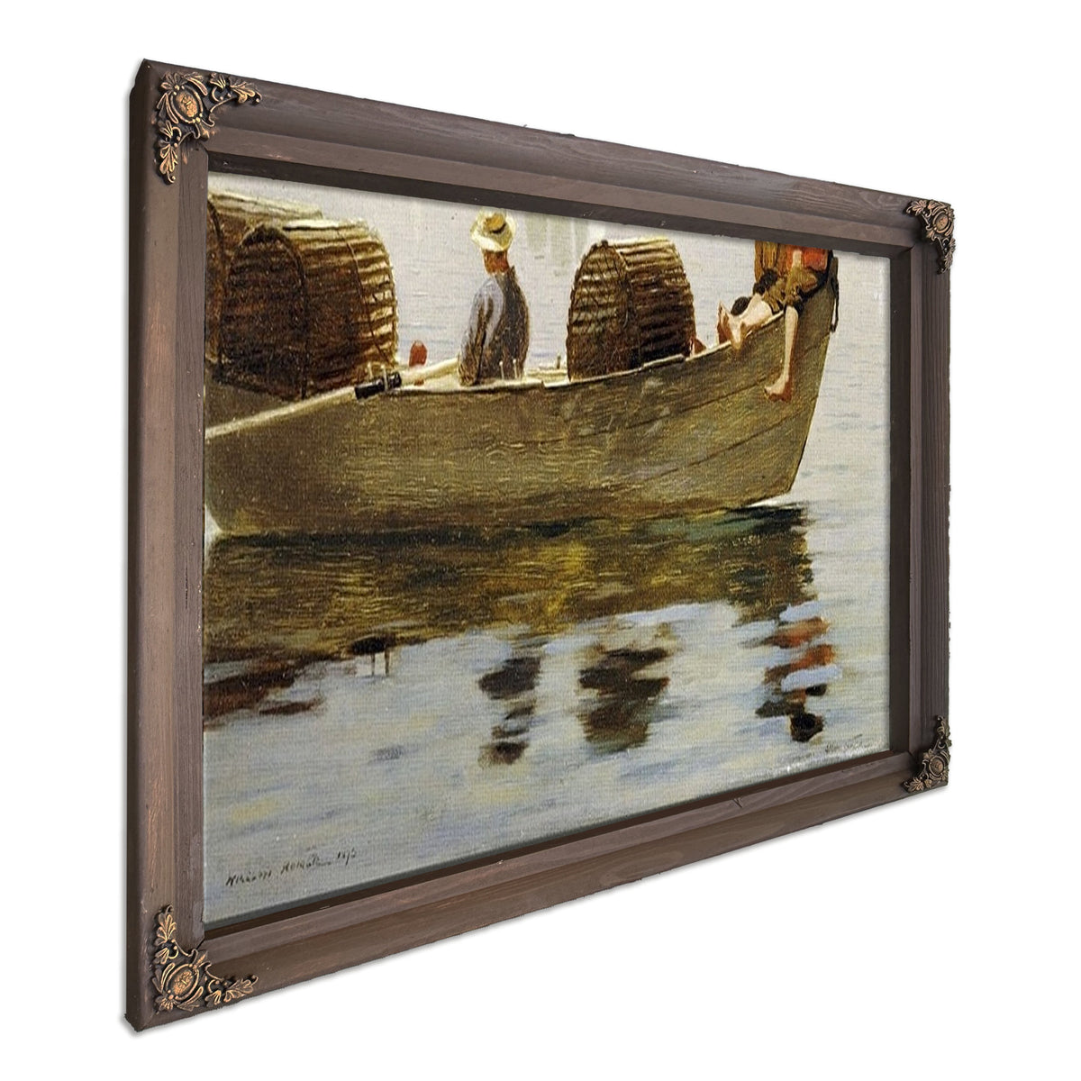 Three Boys In A Dory By Winslow Homer