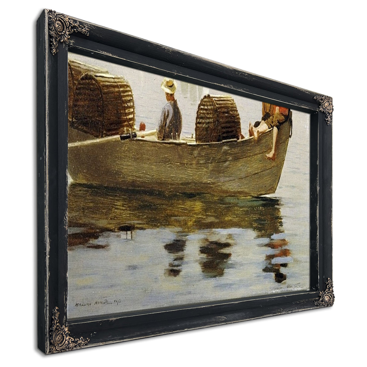 Three Boys In A Dory By Winslow Homer