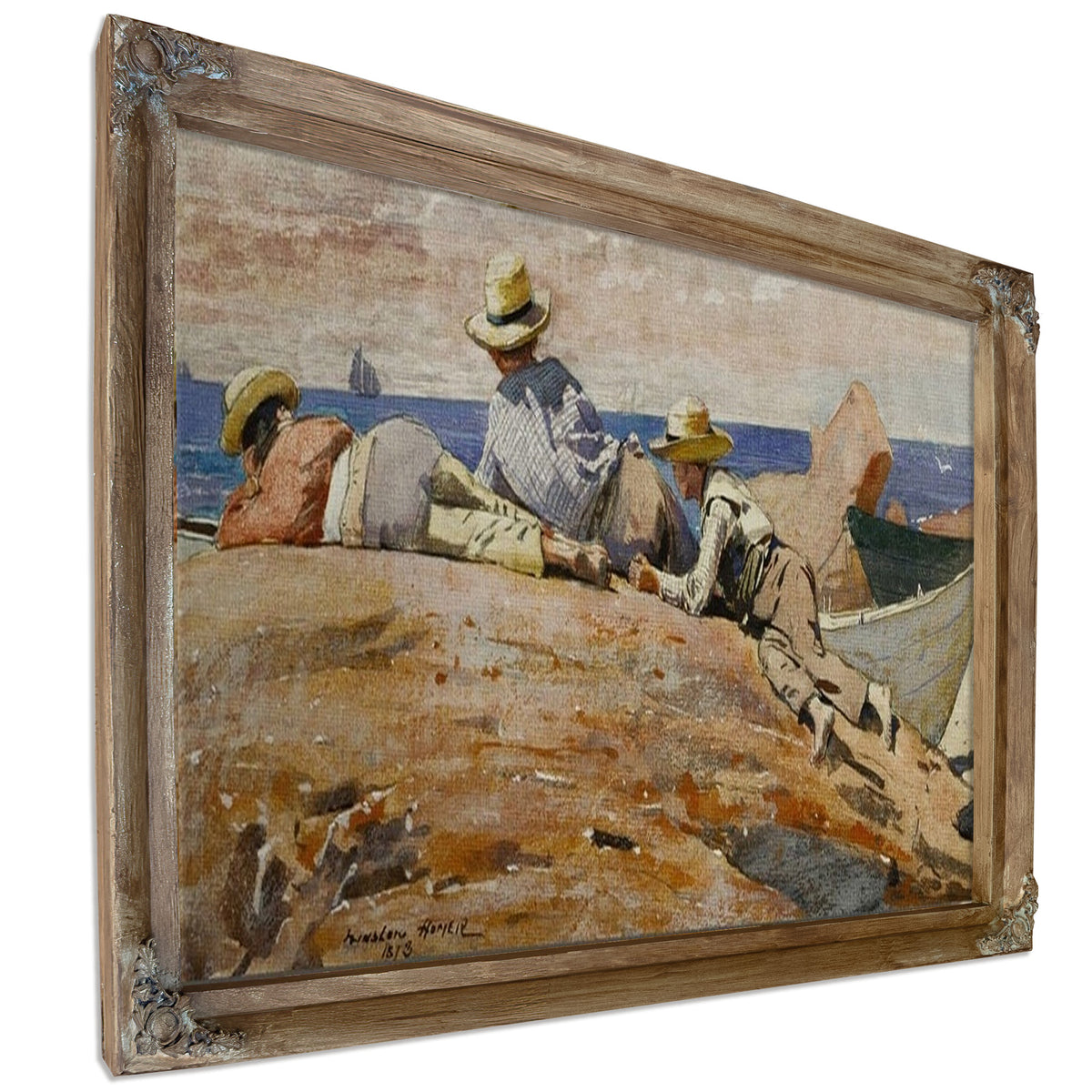 Three Boys On The Shore By Winslow Homer