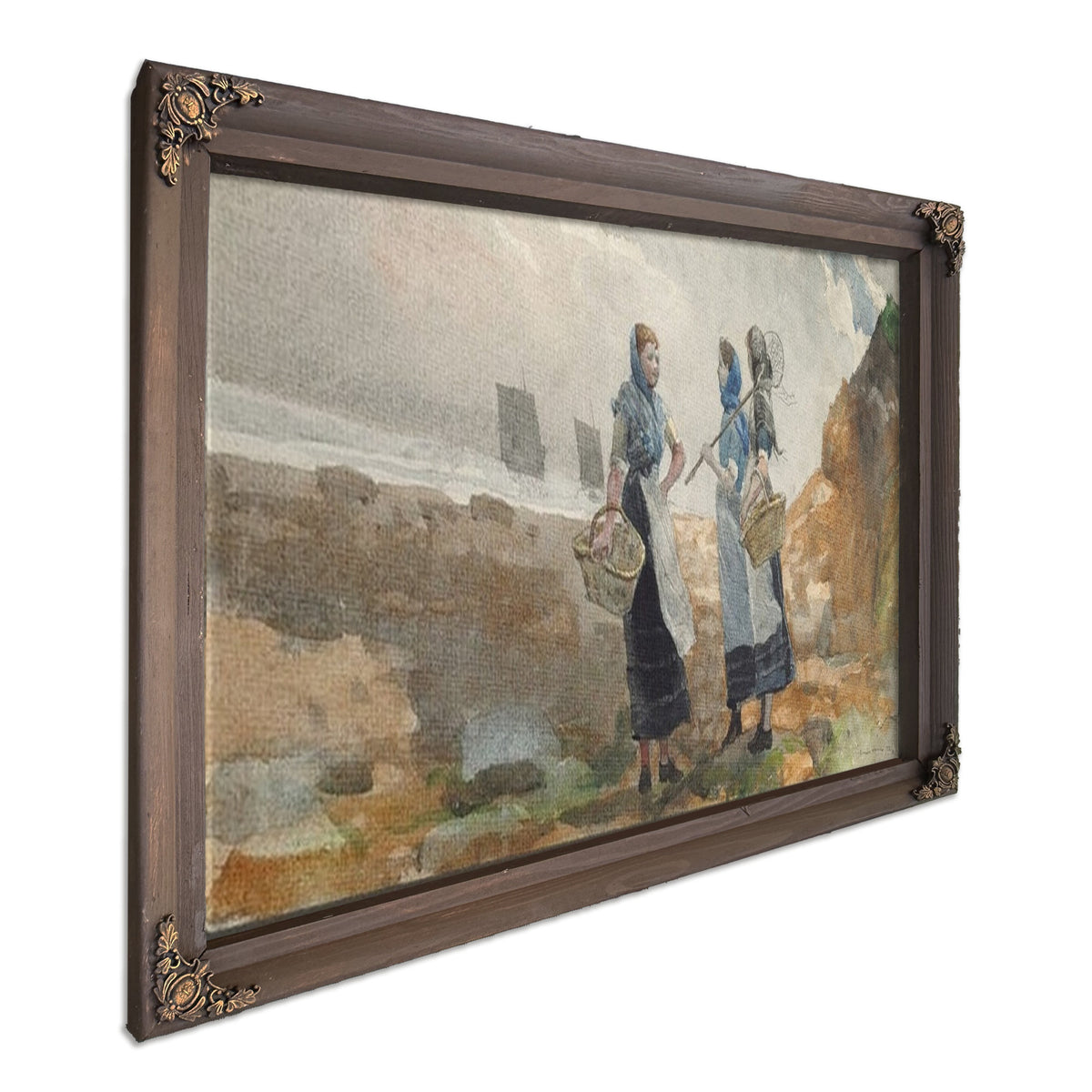 Three Fisher Girls, Tynemouth By Winslow Homer
