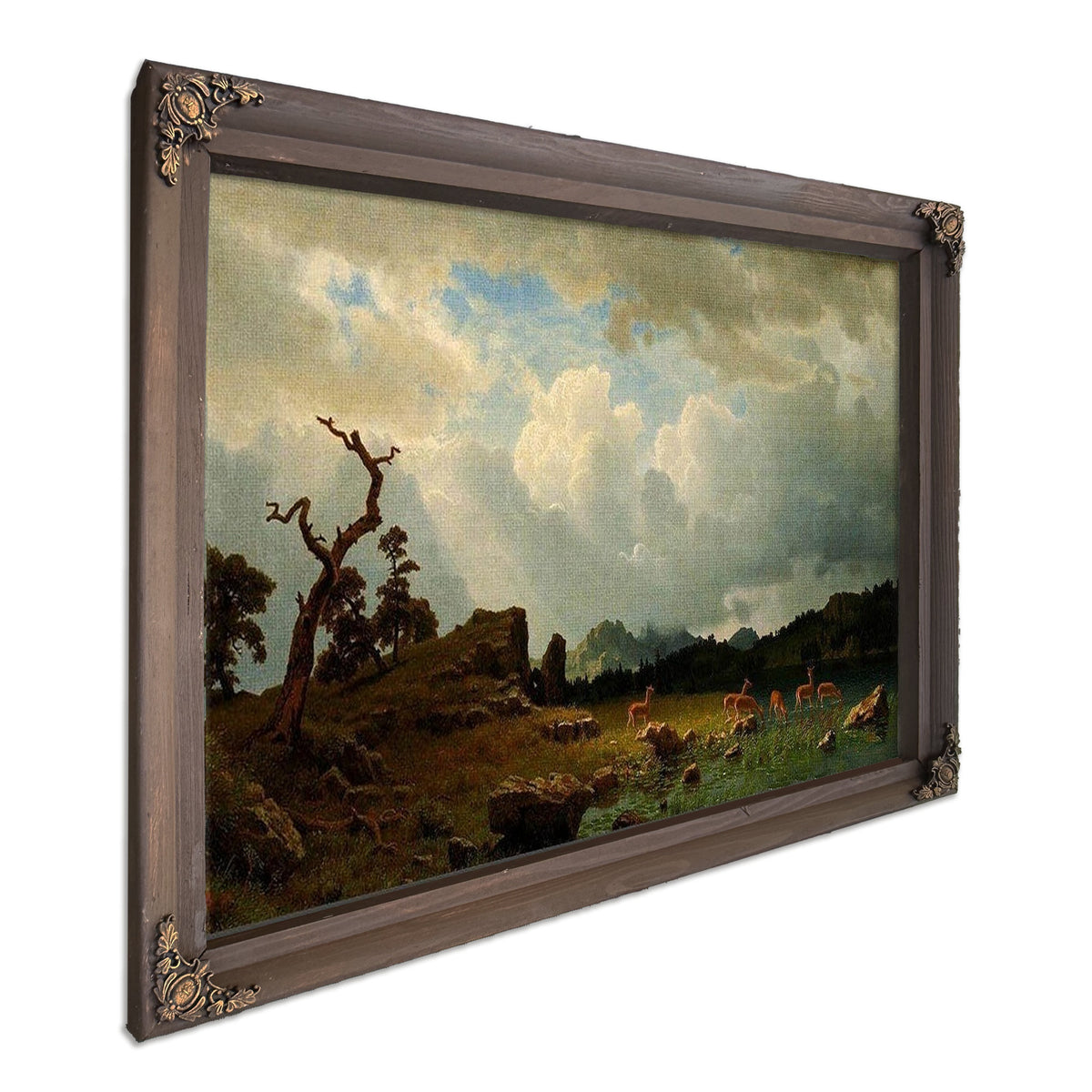 Thunderstorm In The Rocky Mountains By Albert Bierstadt