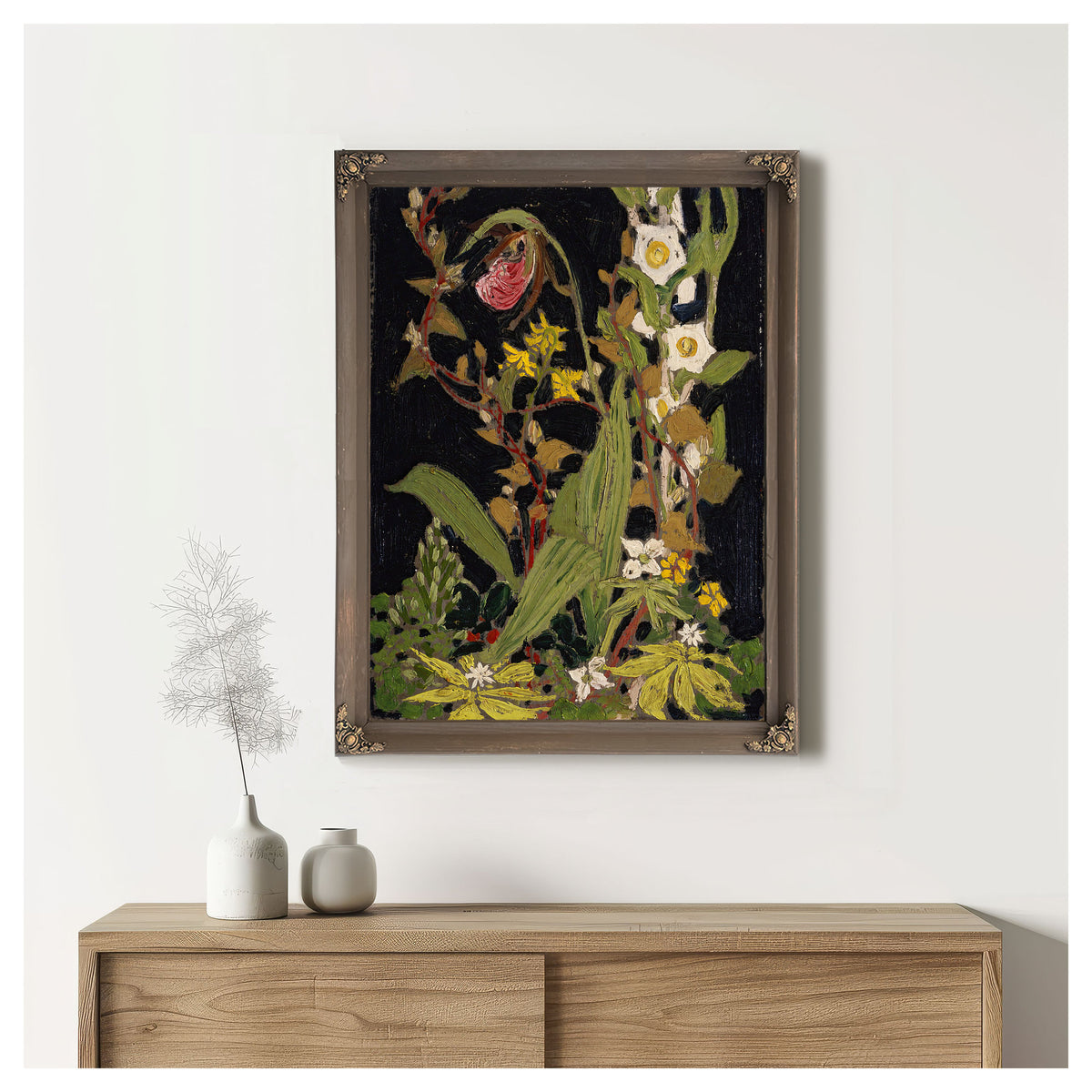 Moccasin Flower 02 By Tom Thomson