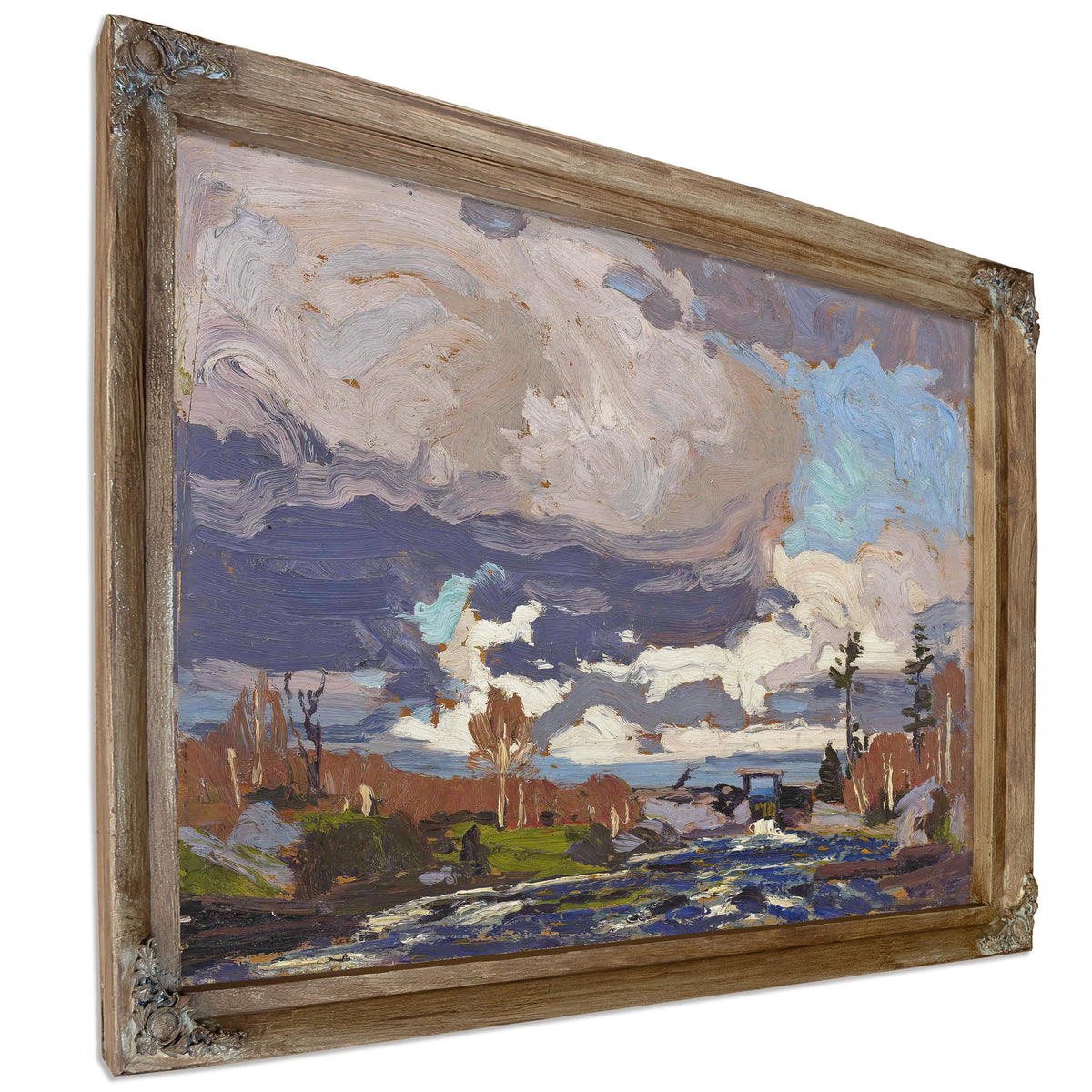 Tea Lake Dam 02 By Tom Thomson