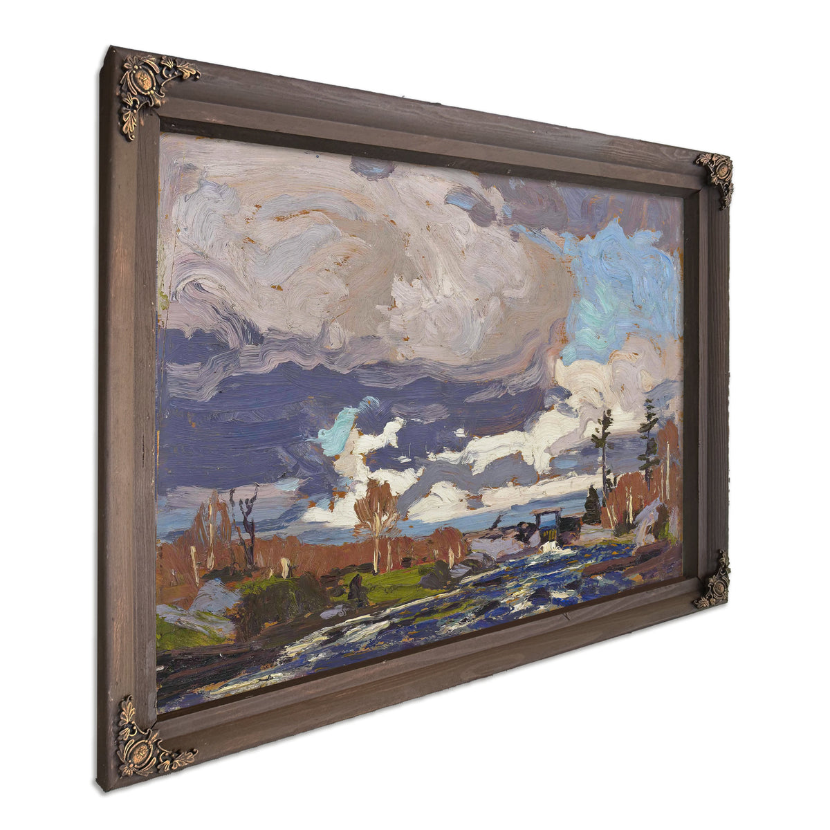 Tea Lake Dam 02 By Tom Thomson