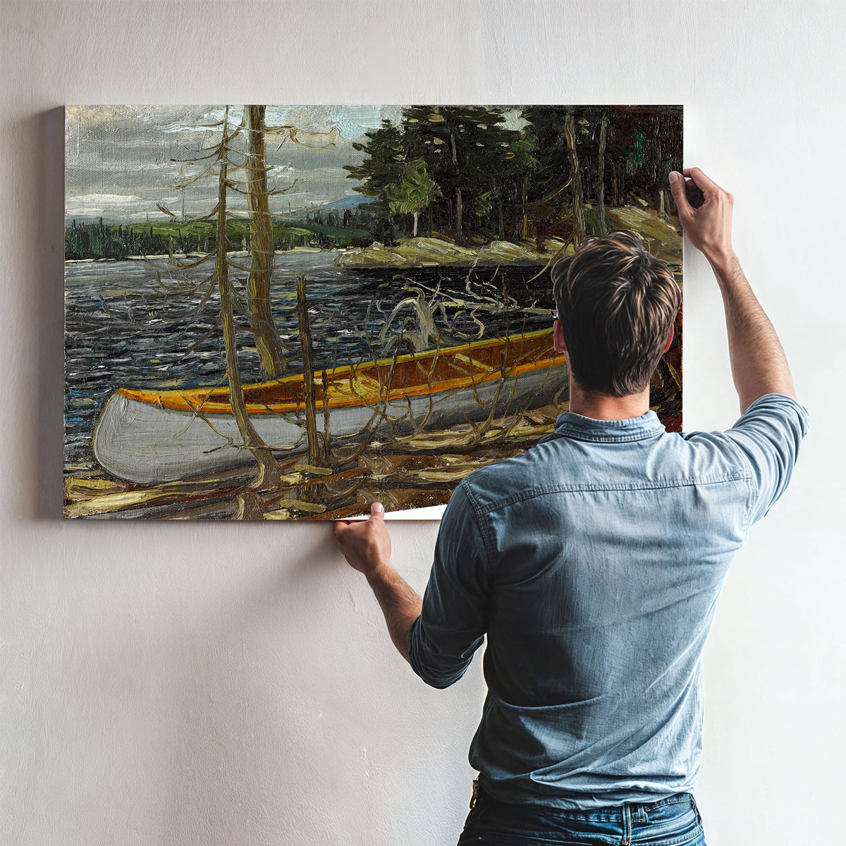 The Canoe 02 By Tom Thomson