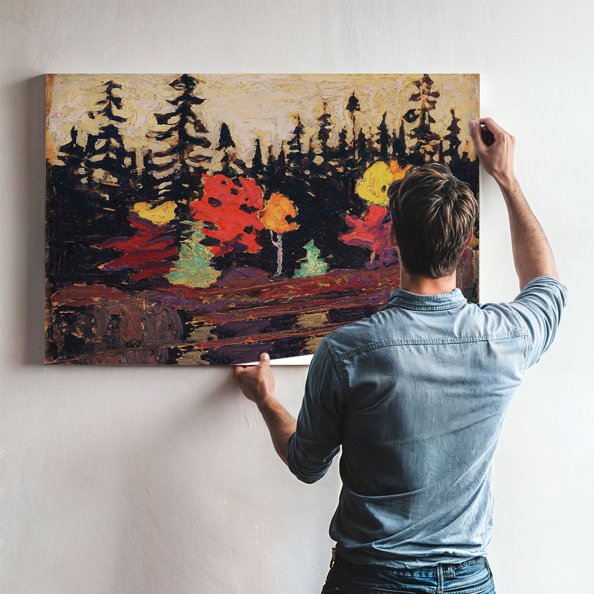 Thomson Black Spruce Maple Google Art 02 By Tom Thomson