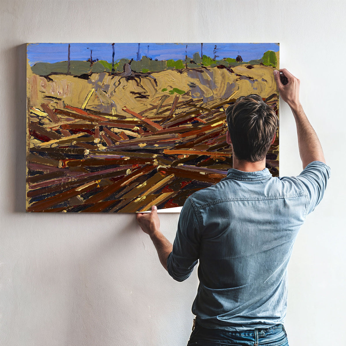 Thomson Sandbank Logs 1916 02 By Tom Thomson