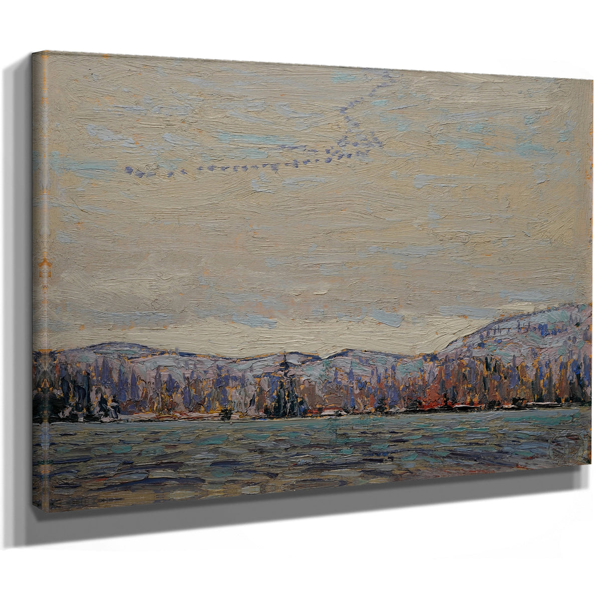 Thomson Wild Geese Sketch Chill 02 By Tom Thomson