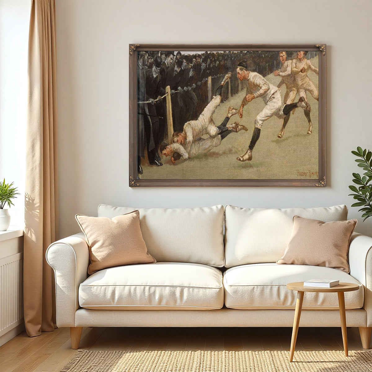 Touchdown Yale Vs Princeton Thanksgiving Day Nov Yale Princeton by Frederic Remington