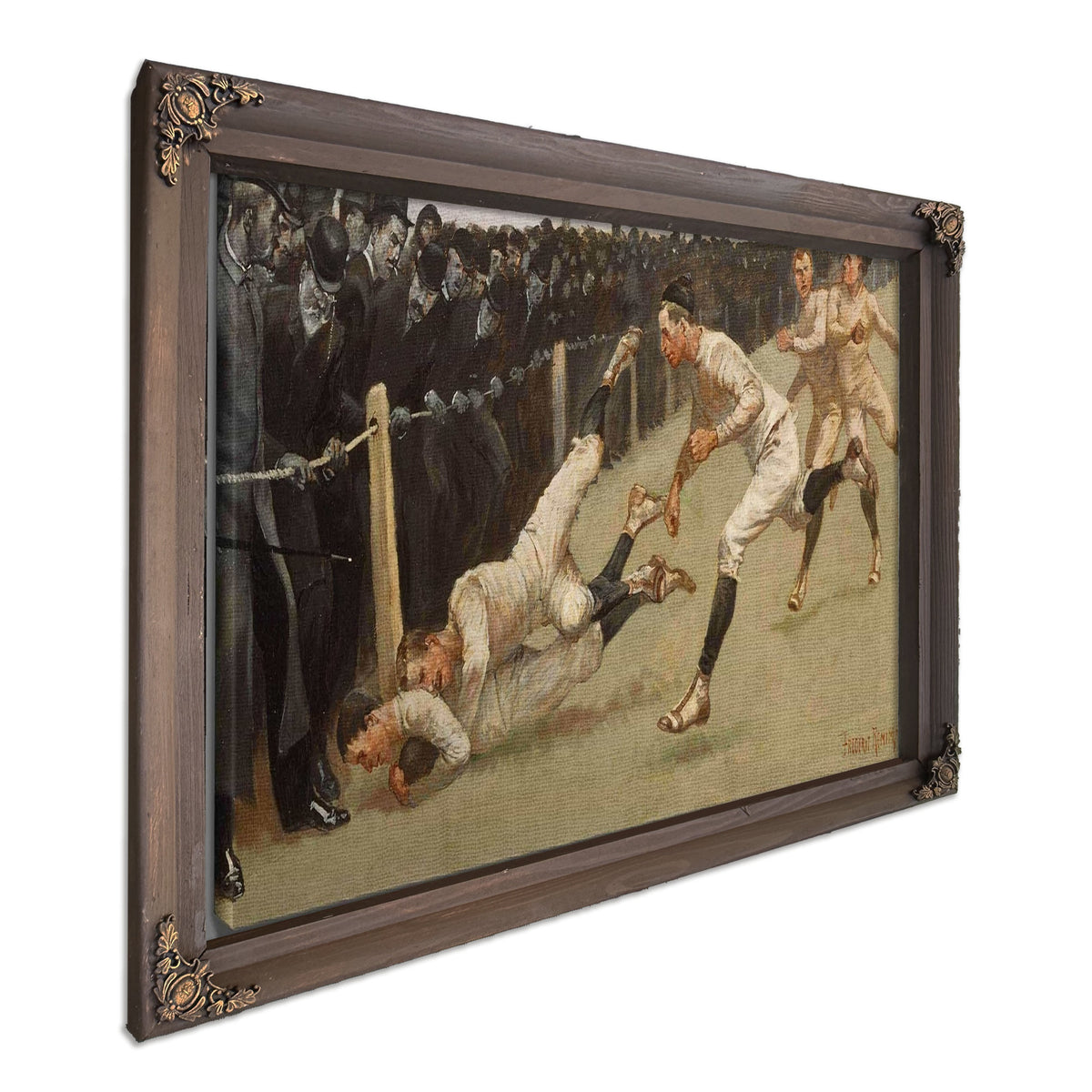 Touchdown Yale Vs Princeton Thanksgiving Day Nov Yale Princeton by Frederic Remington
