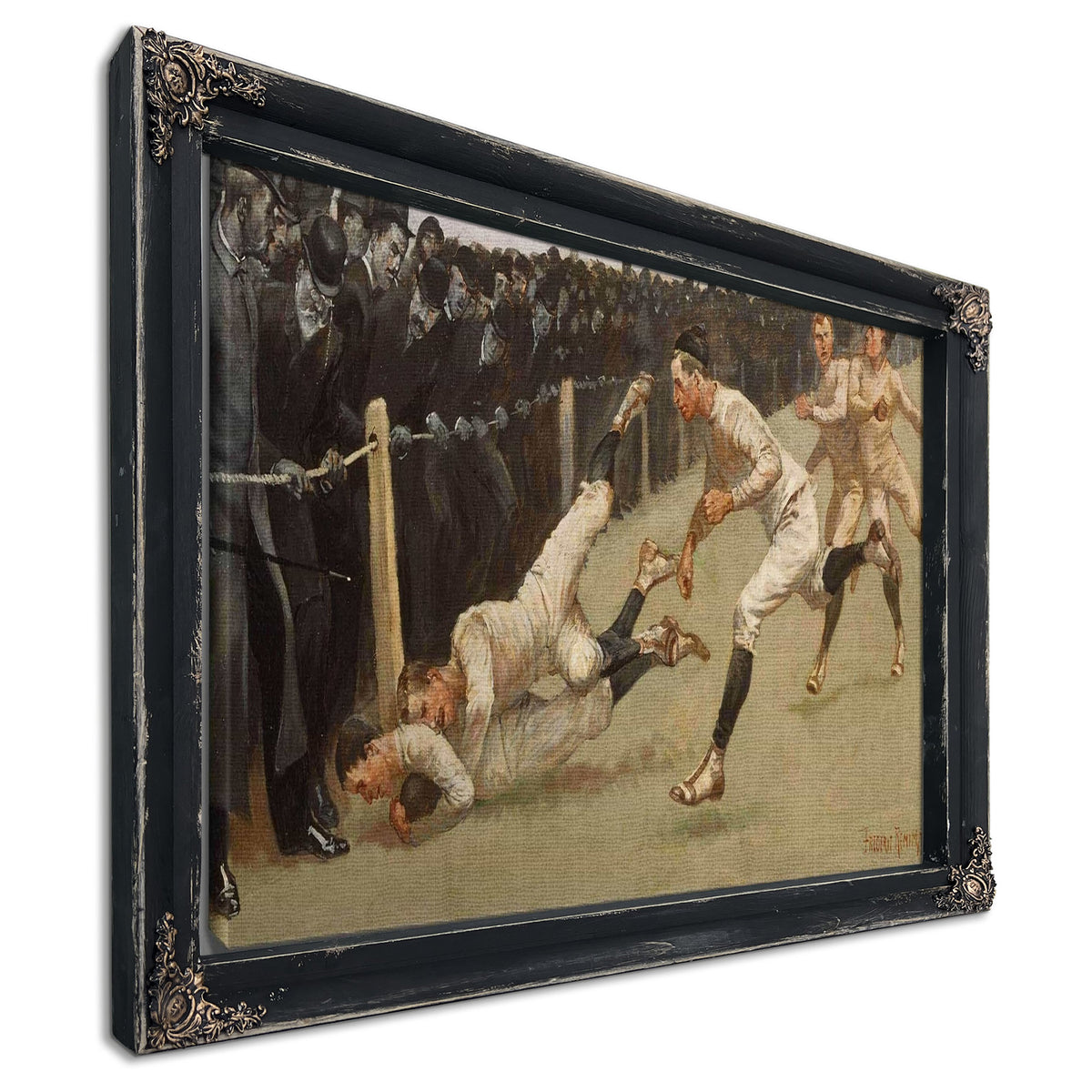 Touchdown Yale Vs Princeton Thanksgiving Day Nov Yale Princeton by Frederic Remington