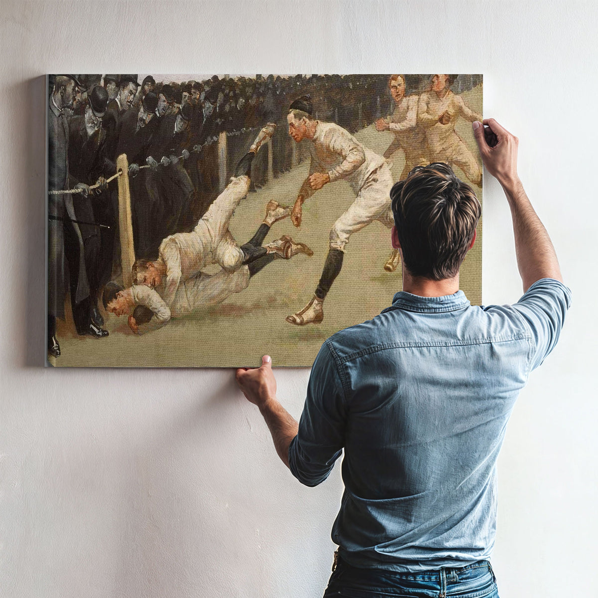 Touchdown Yale Vs Princeton Thanksgiving Day Nov Yale Princeton by Frederic Remington