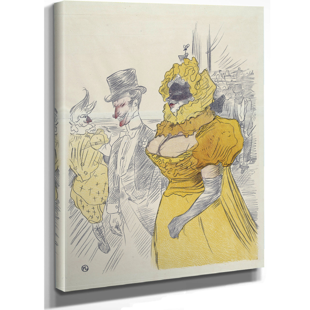 Affiche Au Bal Des Etudiants By Toulouse Lautrec
