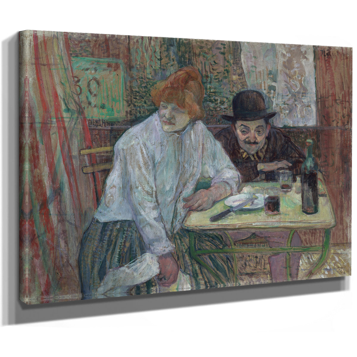 At Cafe la Mie About By Toulouse Lautrec