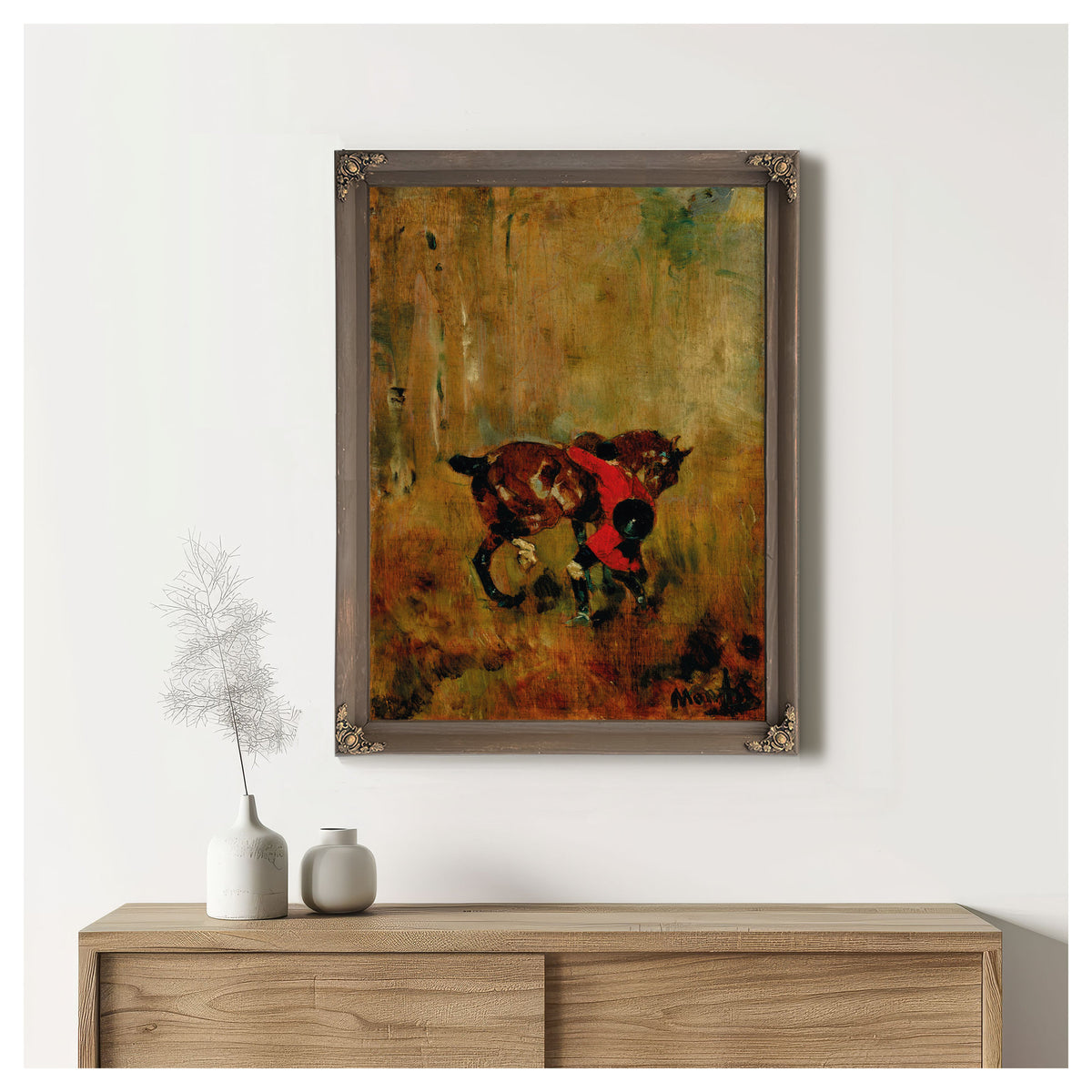 Cavalier de Chasse Courre Ressanglant By Toulouse Lautrec