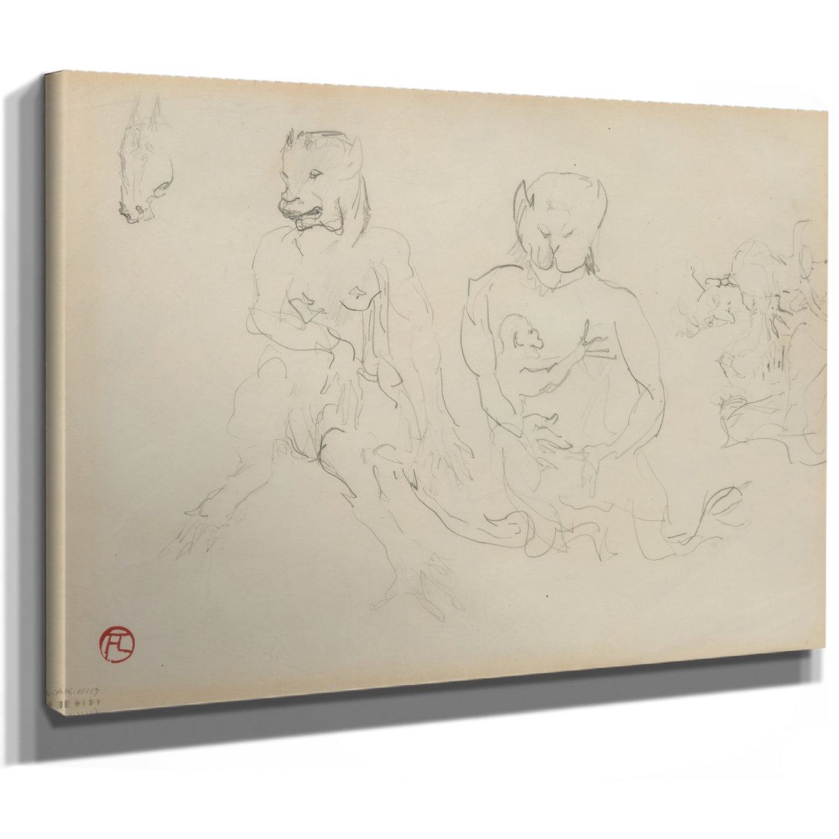Croquis Charge By Toulouse Lautrec
