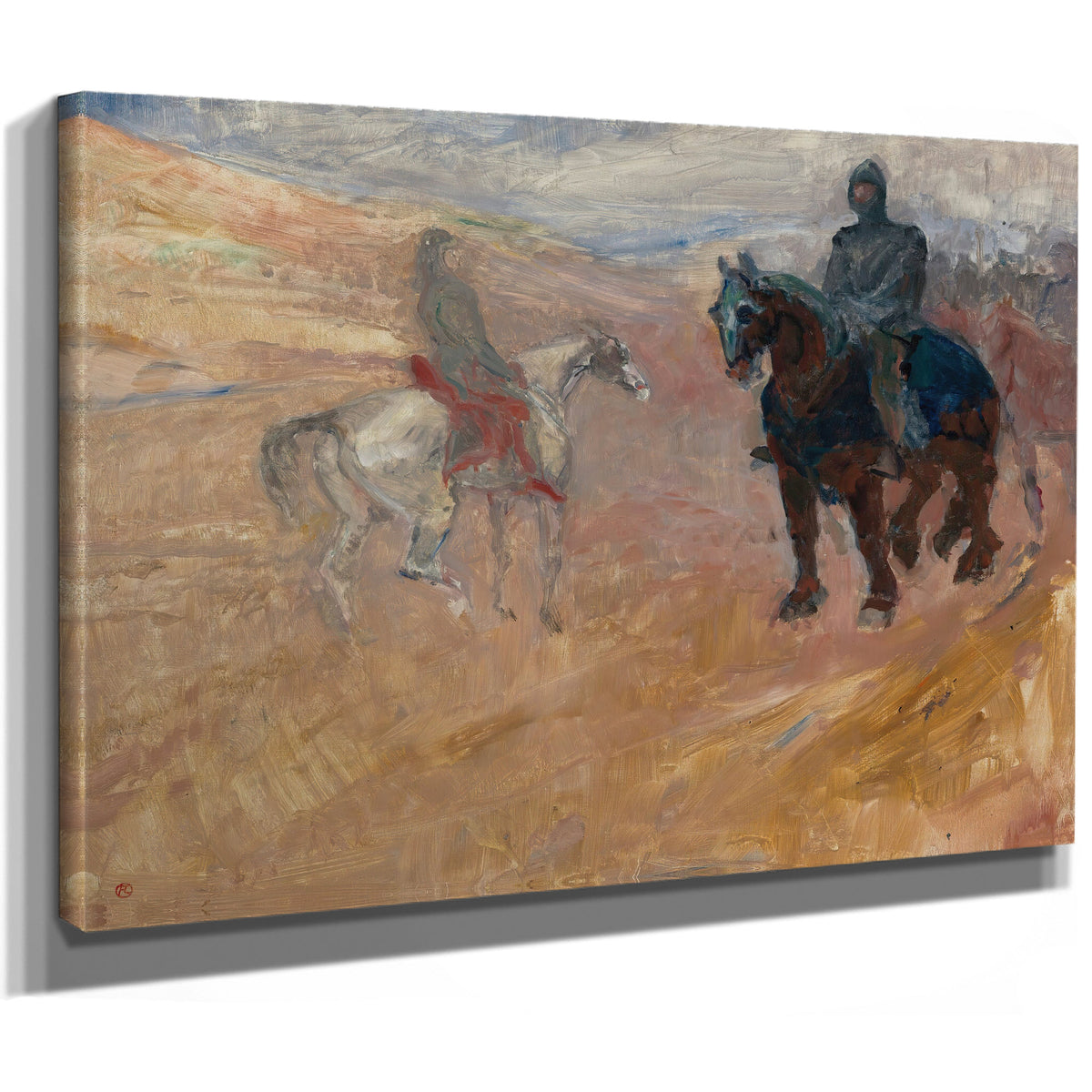 Deux Chevaliers En Armure By Toulouse Lautrec