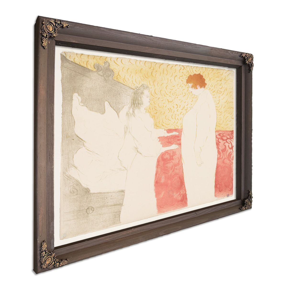 Elles Woman Bed Mlle Cha U Ka O By Toulouse Lautrec