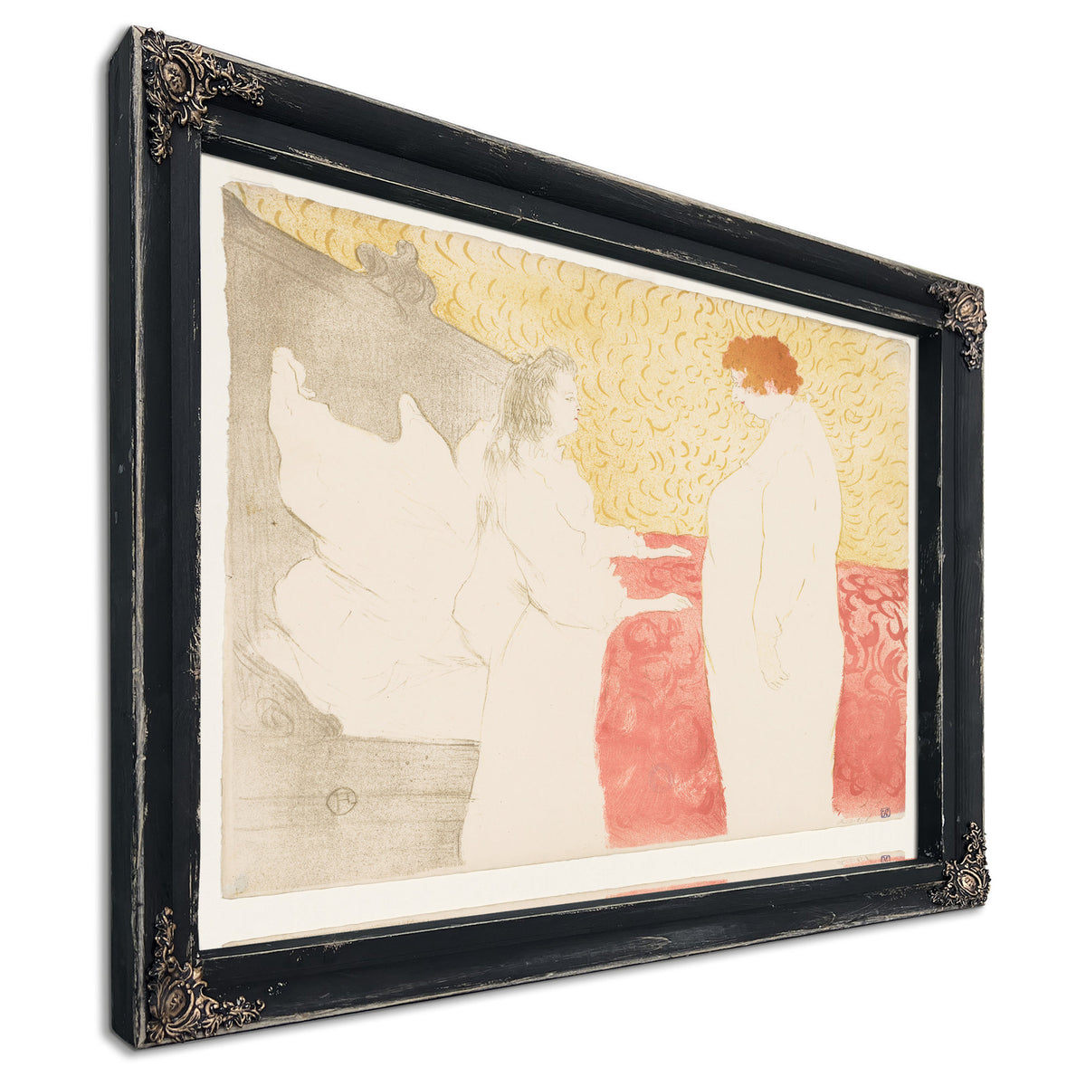 Elles Woman Bed Mlle Cha U Ka O By Toulouse Lautrec