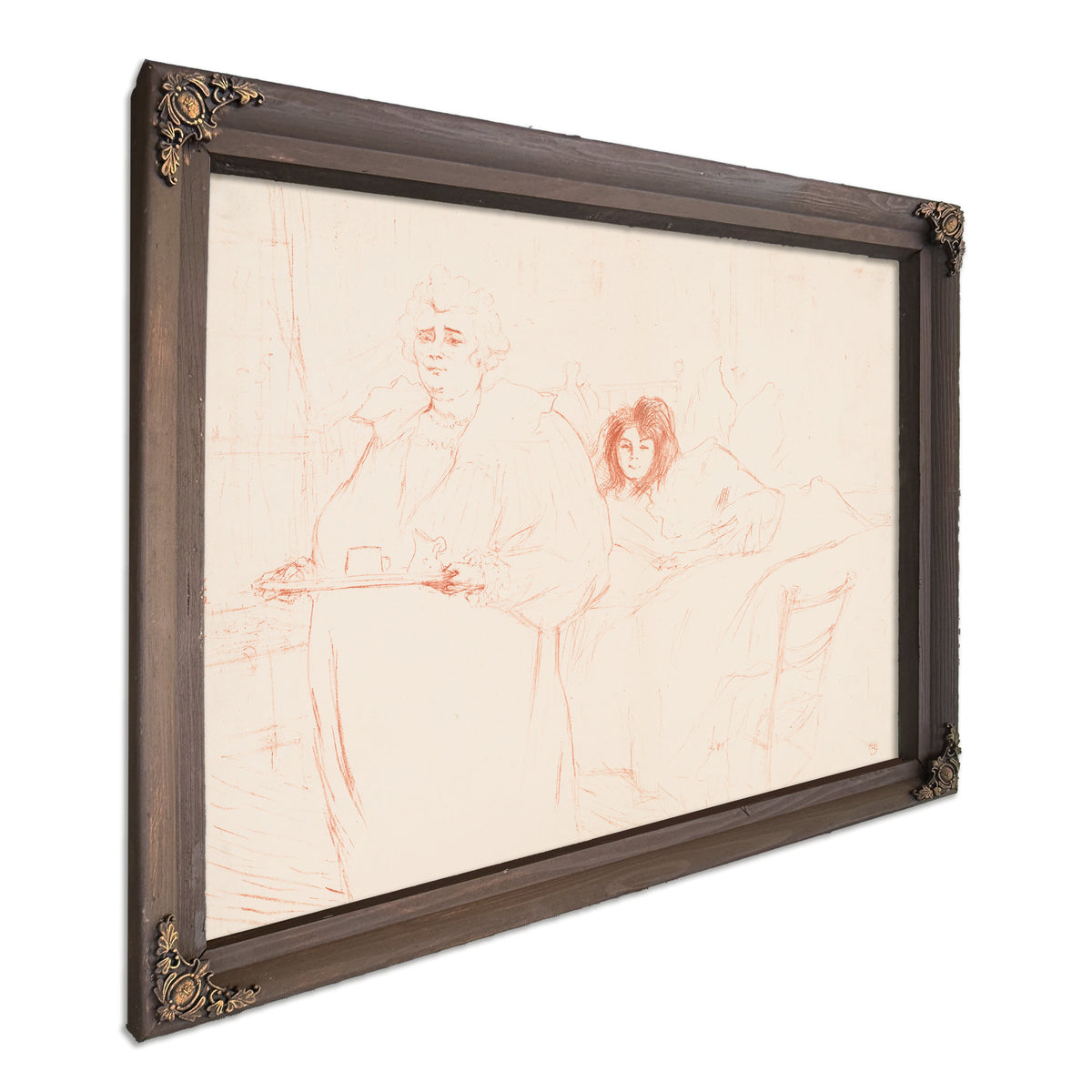 Elles Woman Carrying Tray Mme Baron By Toulouse Lautrec