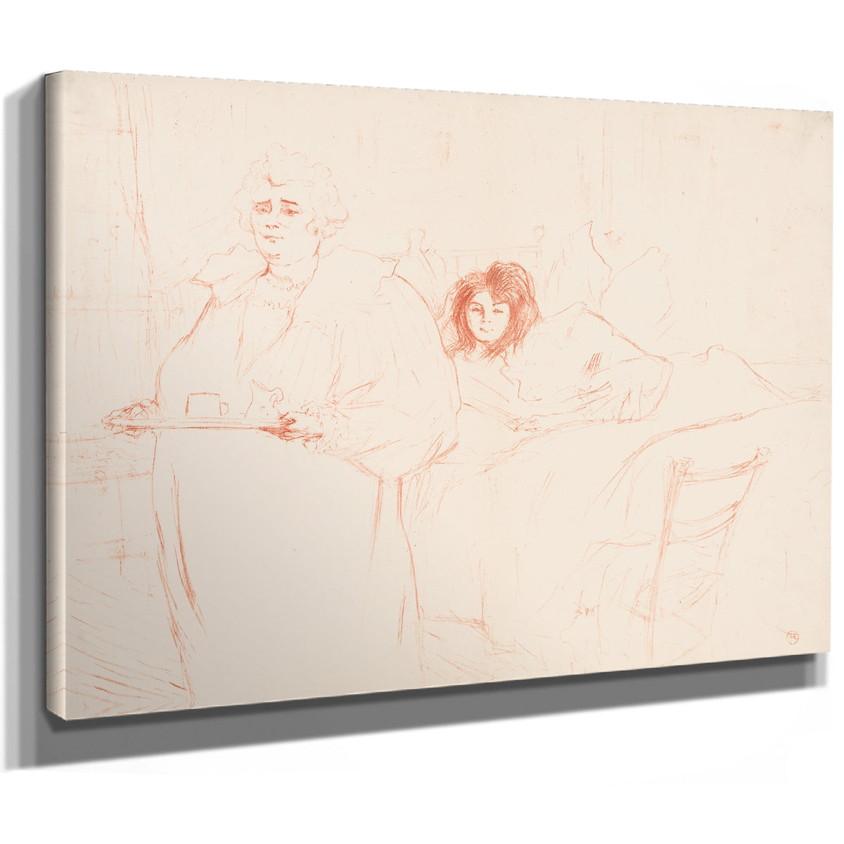Elles Woman Carrying Tray Mme Baron By Toulouse Lautrec