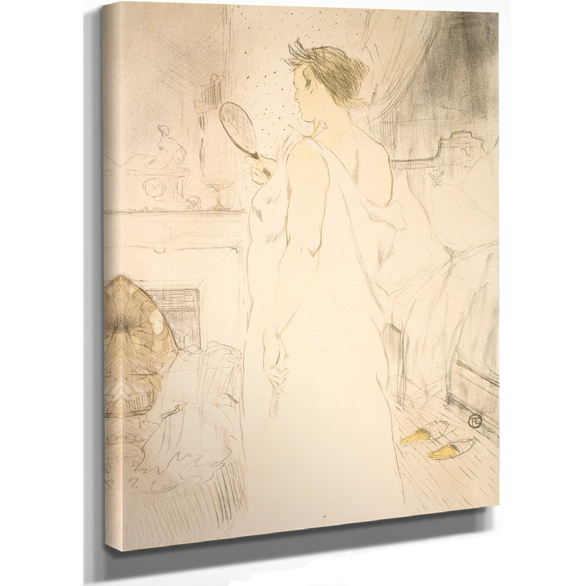 Femme Glace la Glace Main By Toulouse Lautrec