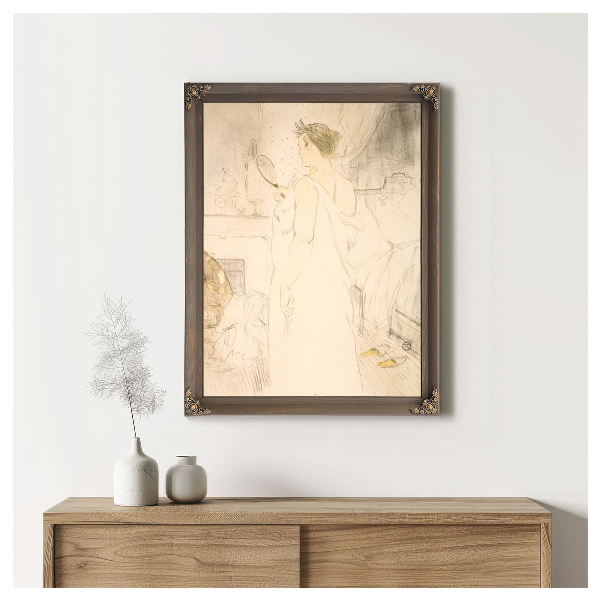 Femme Glace la Glace Main By Toulouse Lautrec