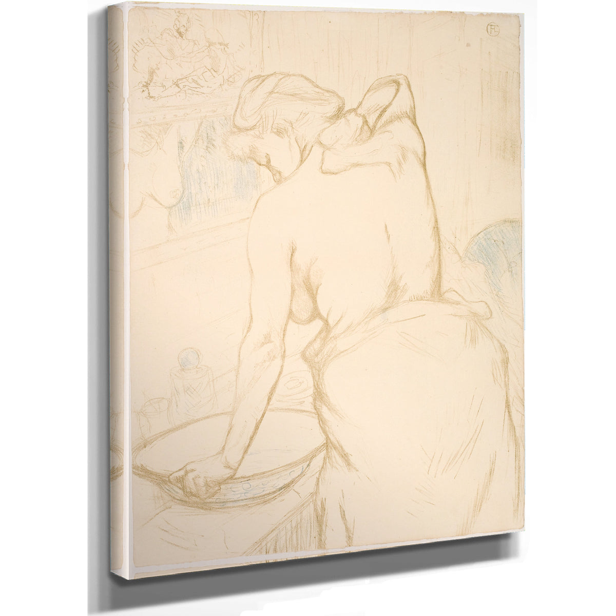 Femme Qui Se Lave la Toilette By Toulouse Lautrec