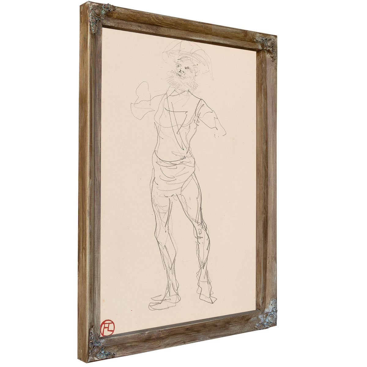 Homme Debout By Toulouse Lautrec