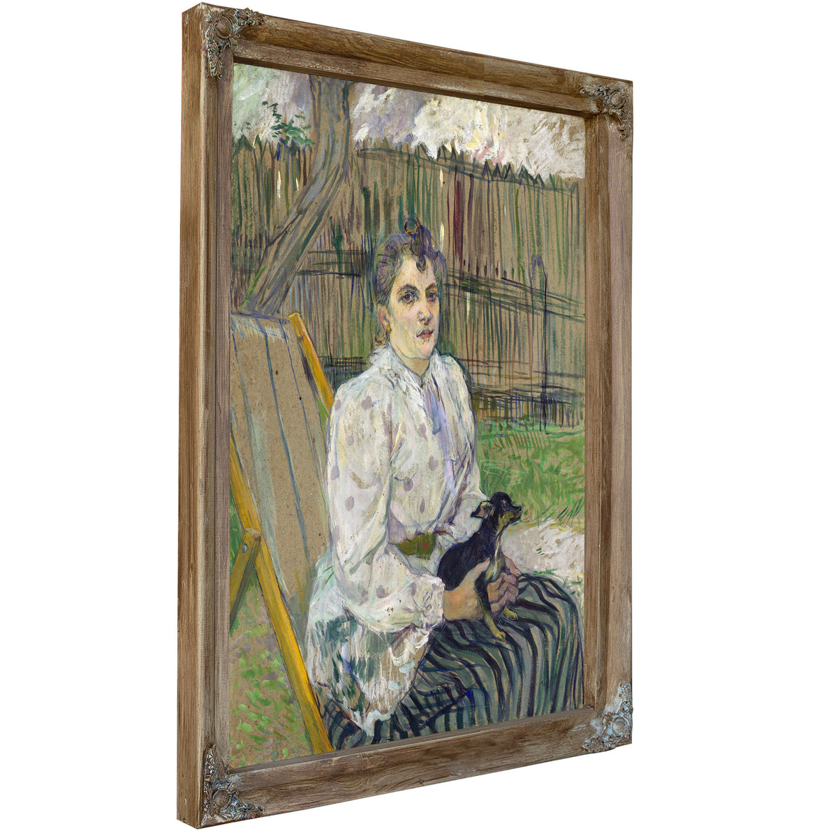 Lady a Dog By Toulouse Lautrec