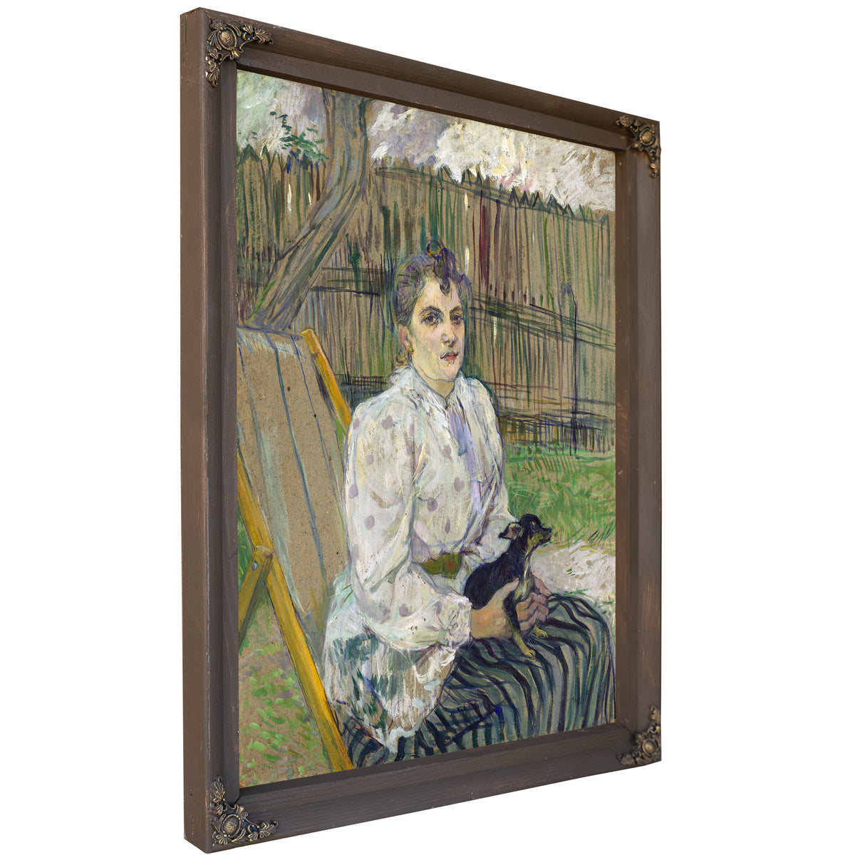 Lady a Dog By Toulouse Lautrec
