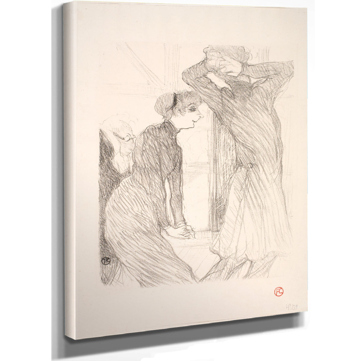 Lugne Poe et Berthe Bady Dans Au By Toulouse Lautrec