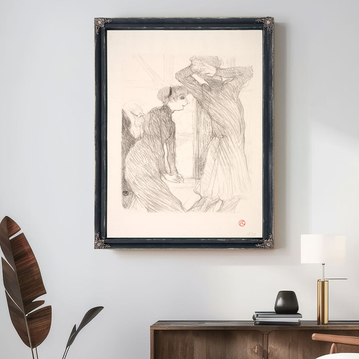Lugne Poe et Berthe Bady Dans Au By Toulouse Lautrec