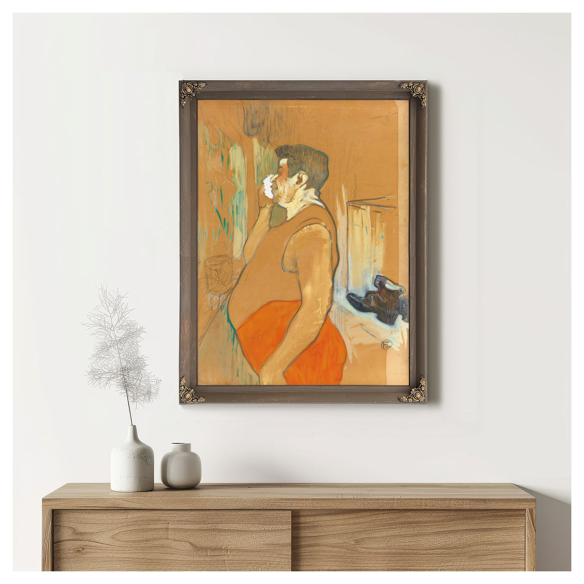 Monsieur Caudieux Acteur de Cafe By Toulouse Lautrec