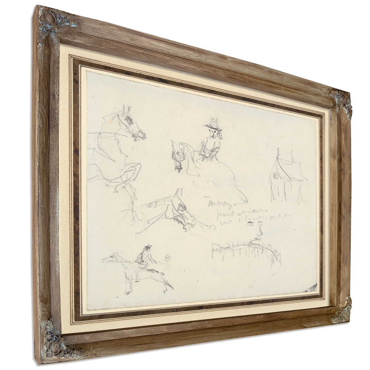 Sketchbook Page By Toulouse Lautrec