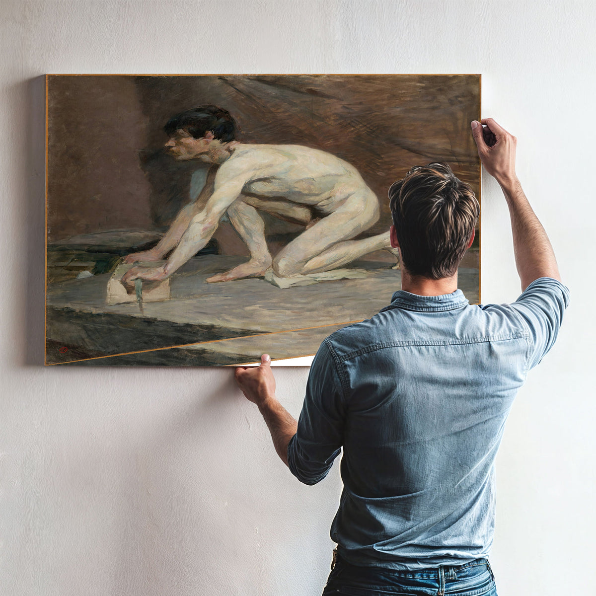 The Marble Polisher By Toulouse Lautrec