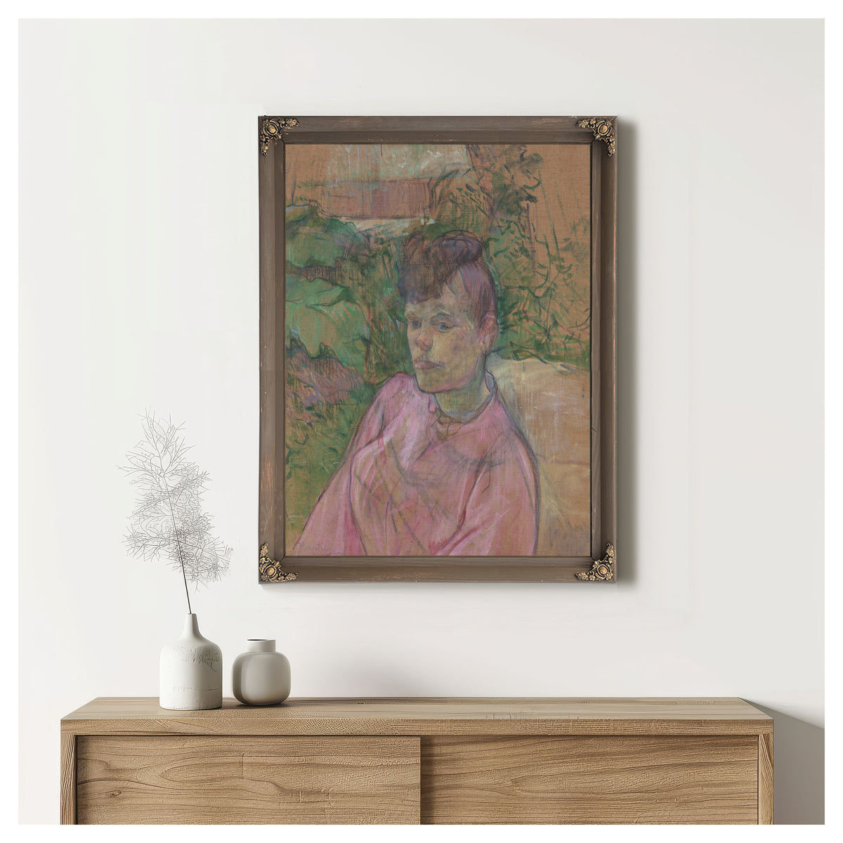 Woman the Garden Monsieur Forest By Toulouse Lautrec