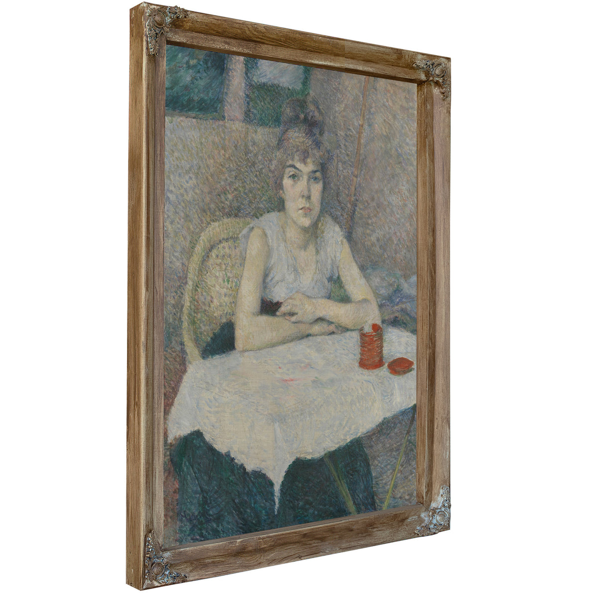 Young Woman a Table Poudre de Riz By Toulouse Lautrec