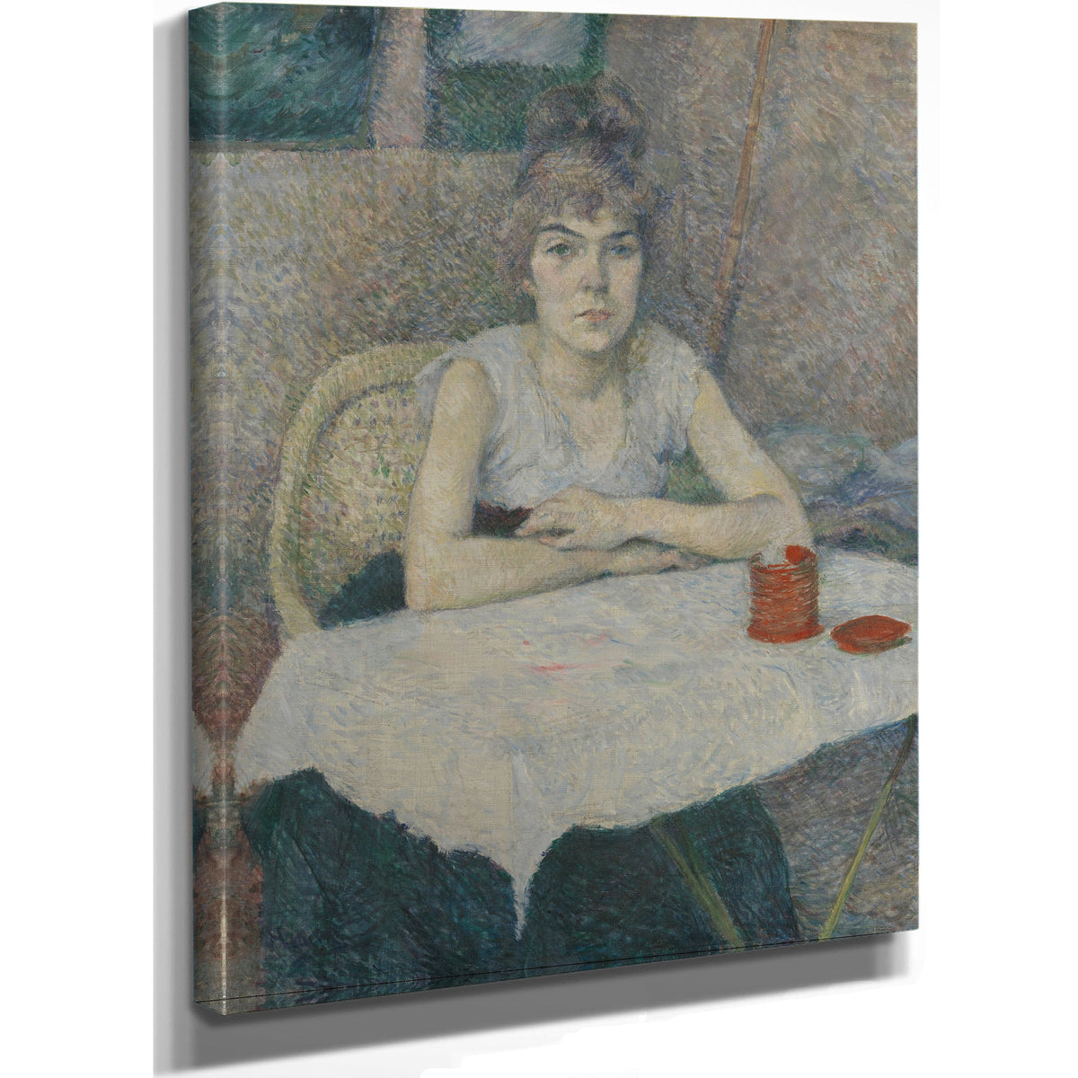 Young Woman a Table Poudre de Riz By Toulouse Lautrec