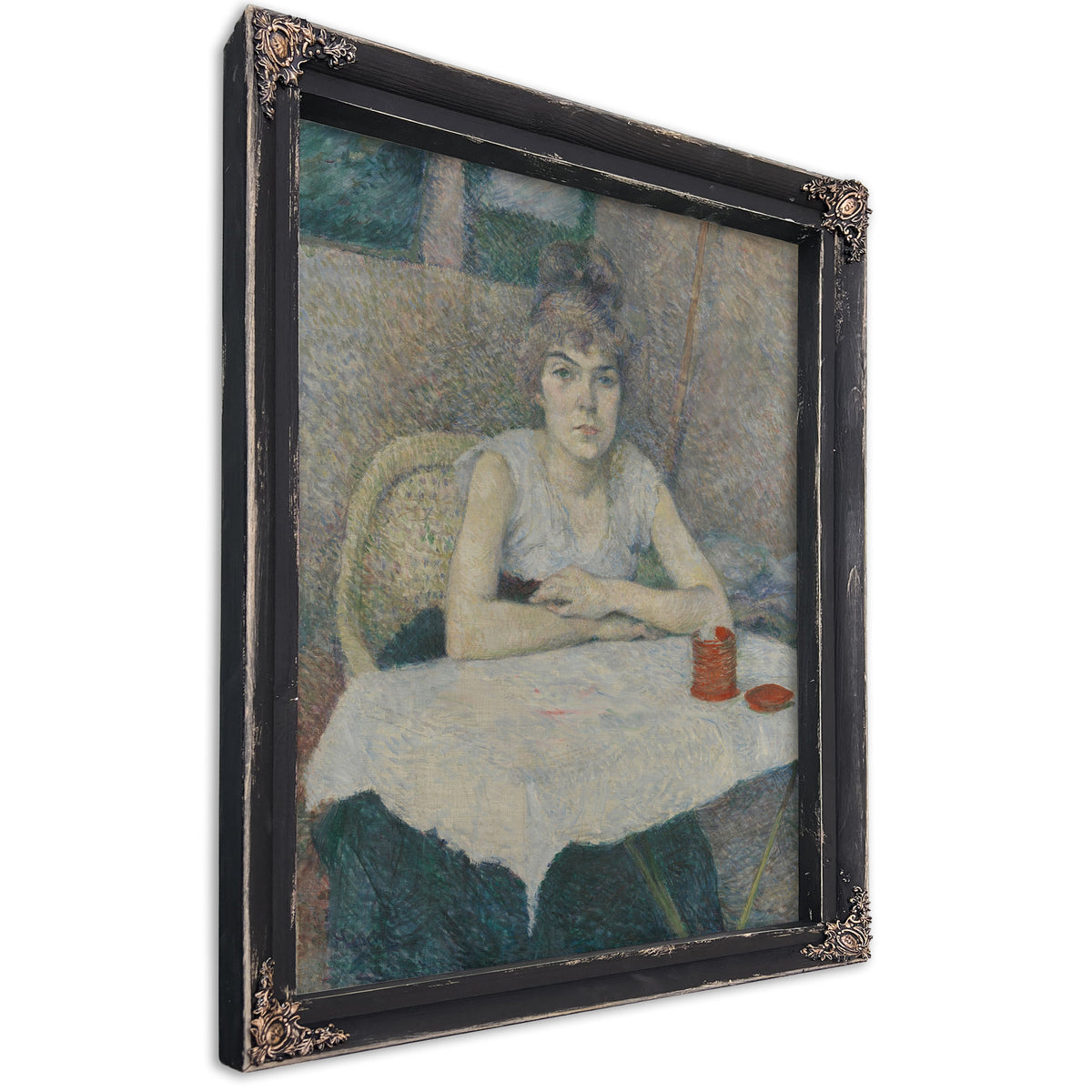Young Woman a Table Poudre de Riz By Toulouse Lautrec