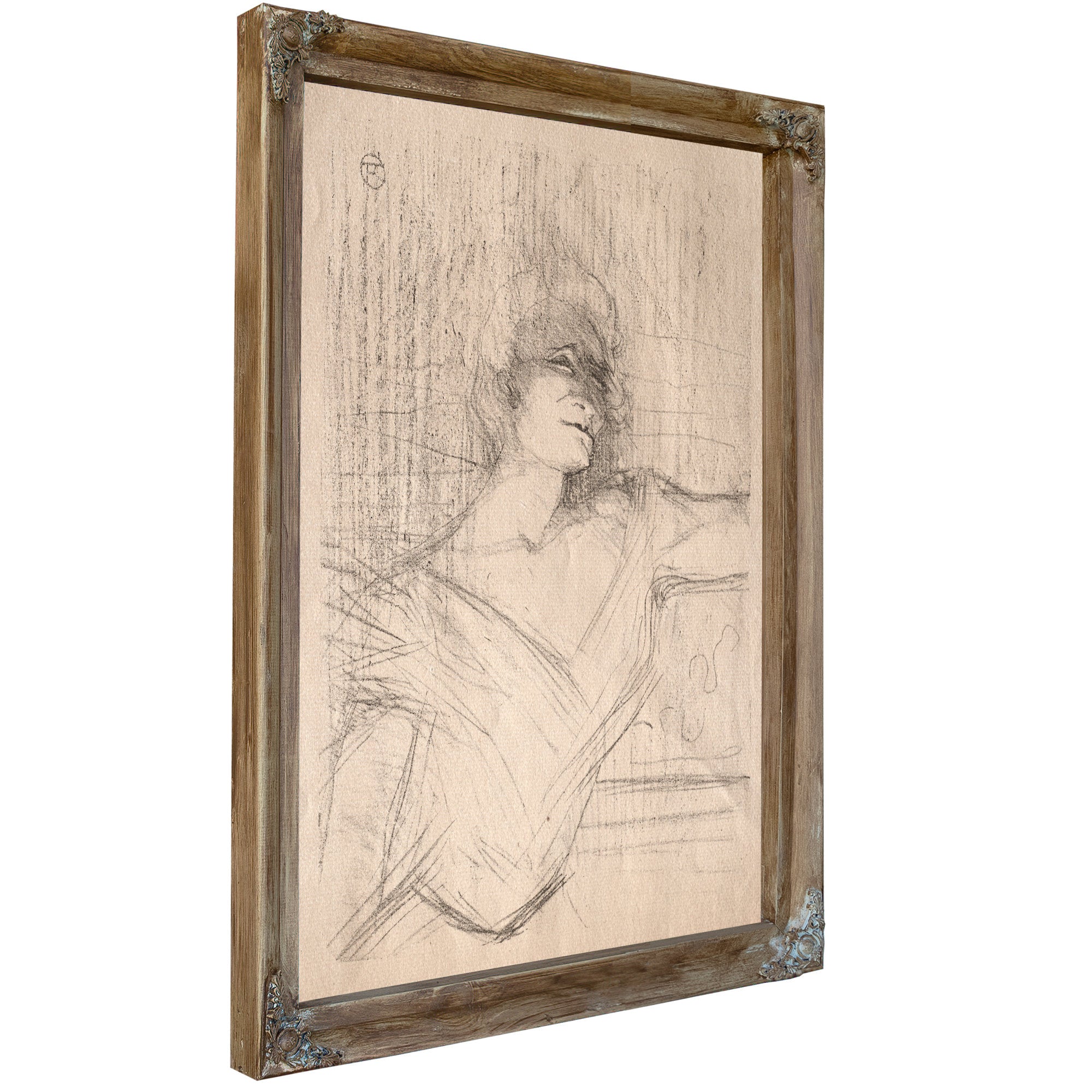 Yvette Guilbert Dans la Glu By Toulouse Lautrec