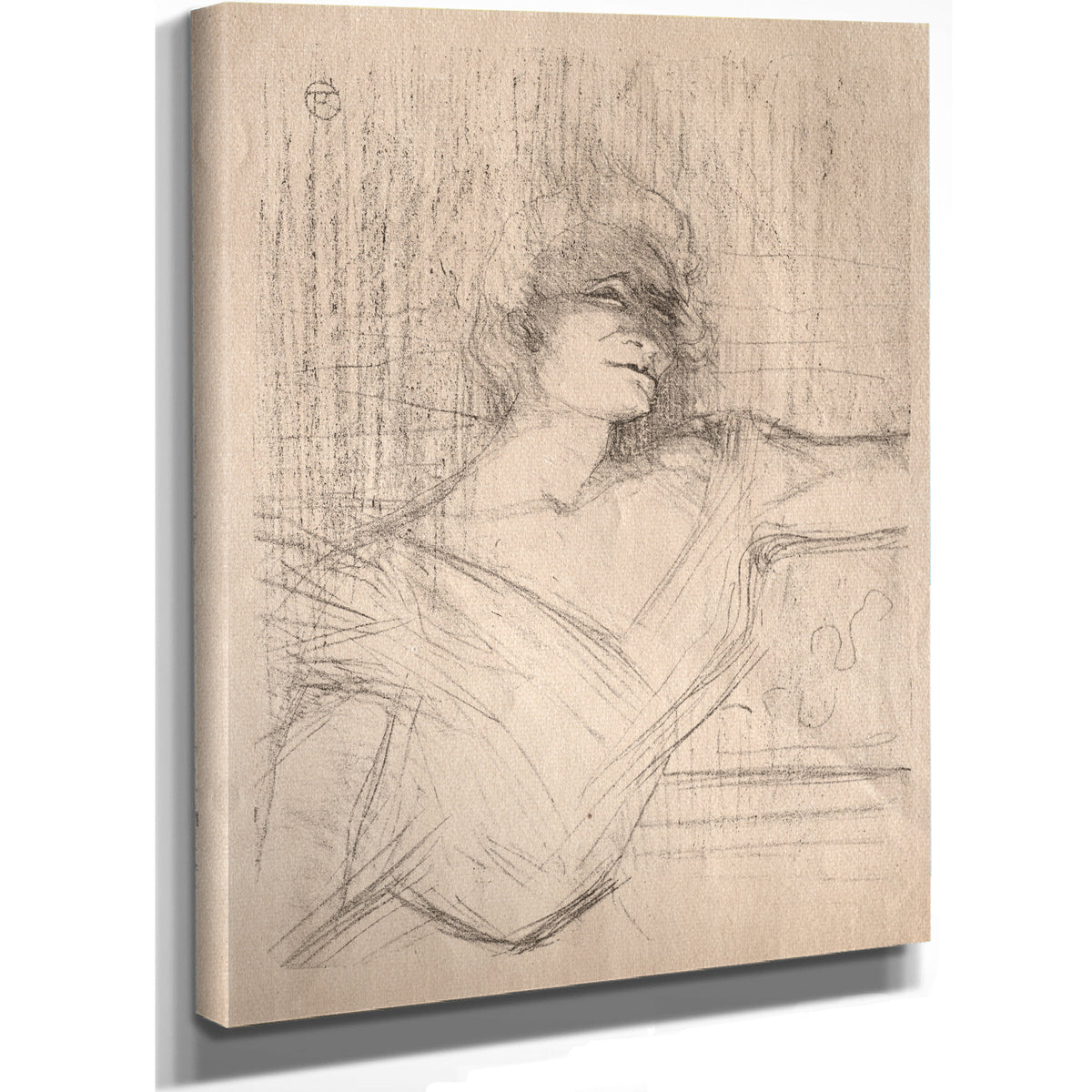 Yvette Guilbert Dans la Glu By Toulouse Lautrec