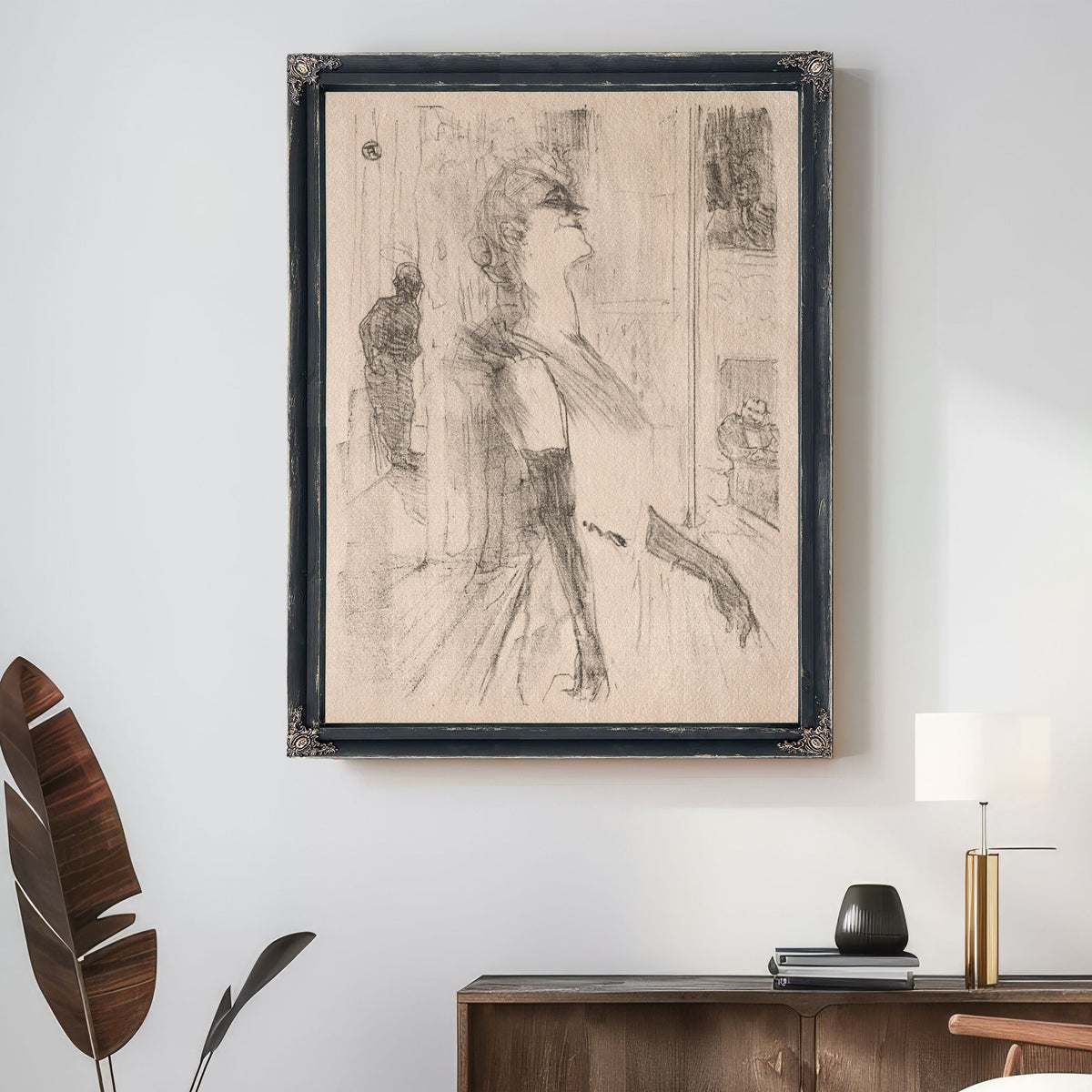 Yvette Guilbert Sur la Scene By Toulouse Lautrec